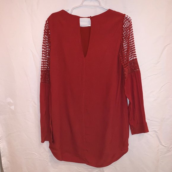 ASTR The Label Long-Sleeve Red/Orange Dress - Picture 2 of 6